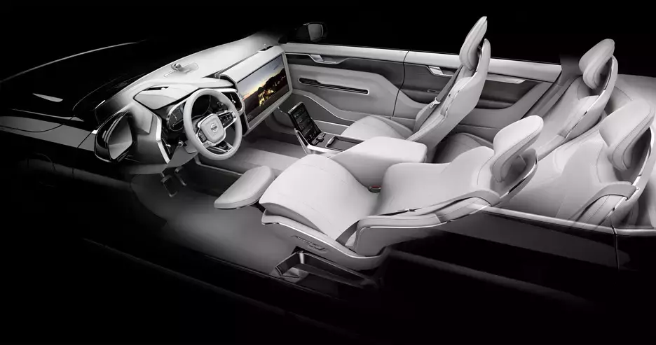 Autonomous vehicle reclined seating concept by Volvo